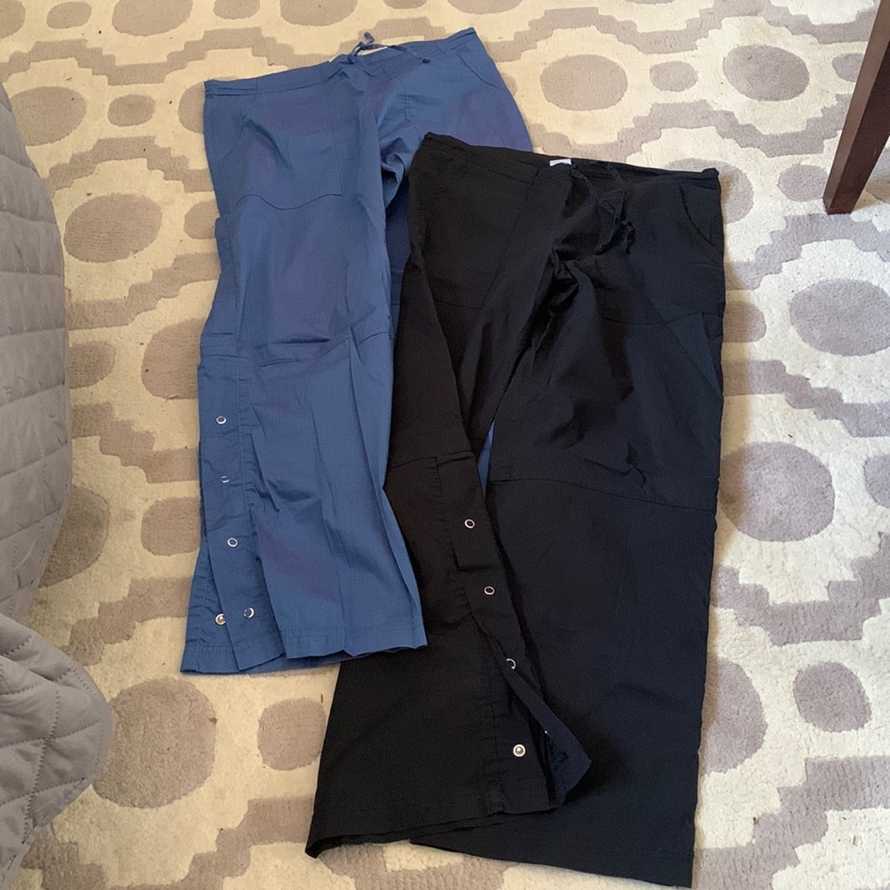 Be Present yoga pants (2 pairs) with side snaps